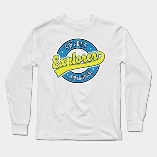 Sweden Explorer into Adventure Long Sleeve T-Shirt